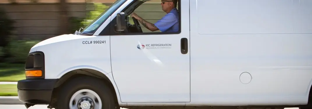 KIC Refrigeration service vehicle serving Redland area
